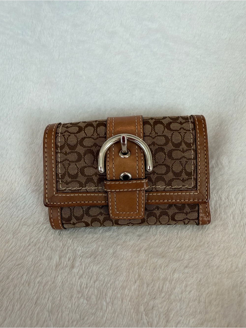 Coach Soho Signature Trifold Wallet